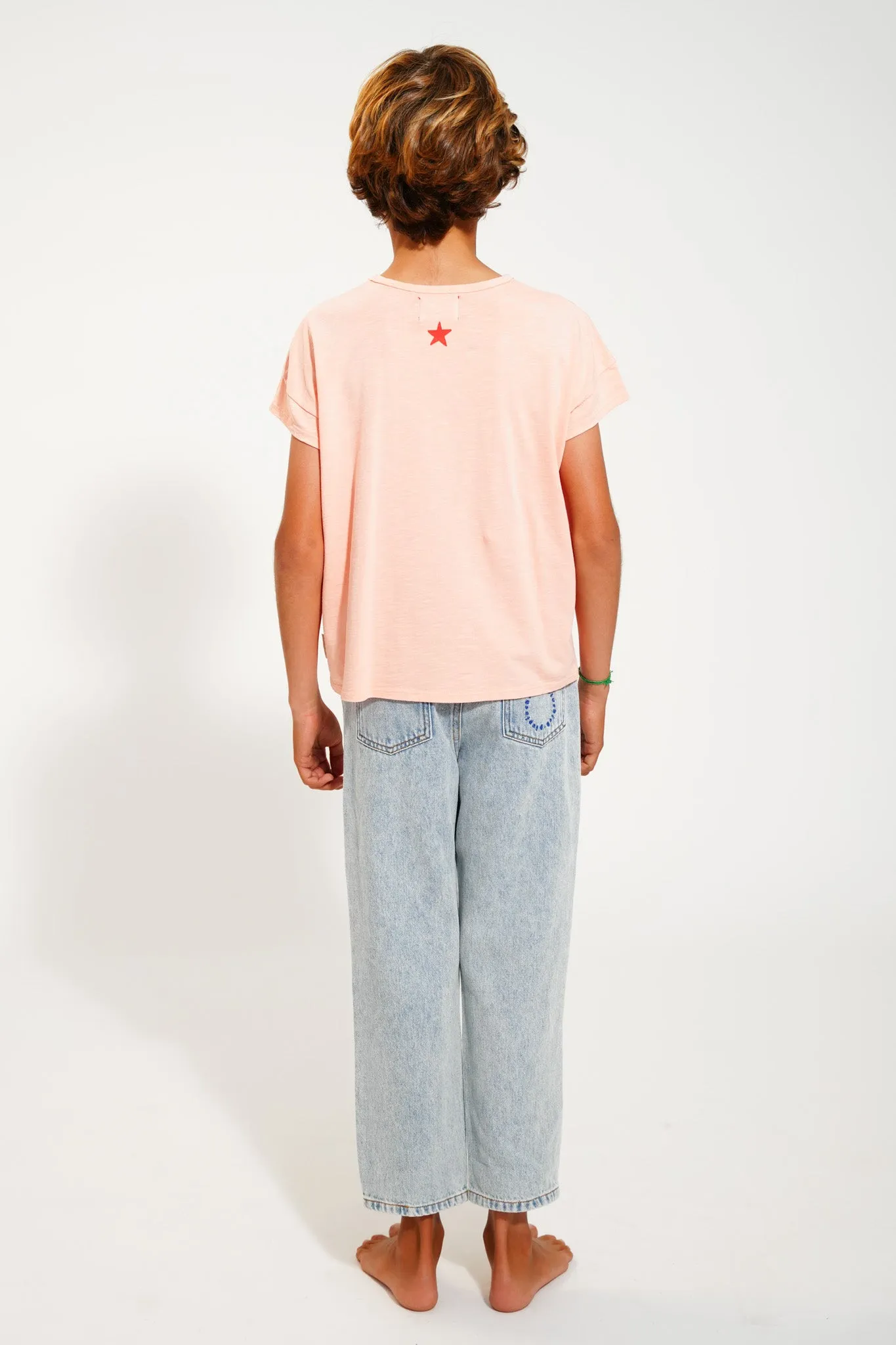 t'shirt | pink w/ tiger print