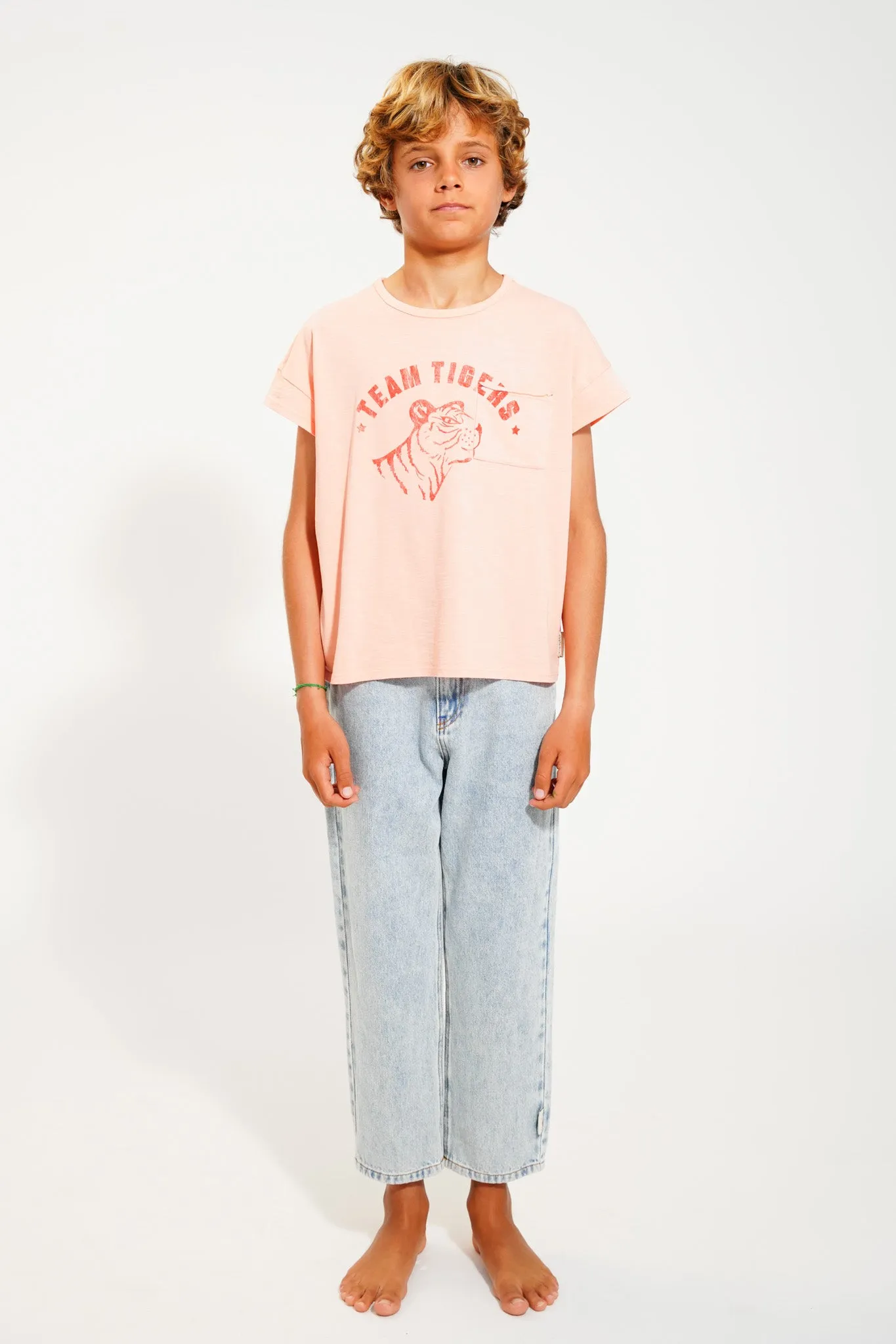 t'shirt | pink w/ tiger print