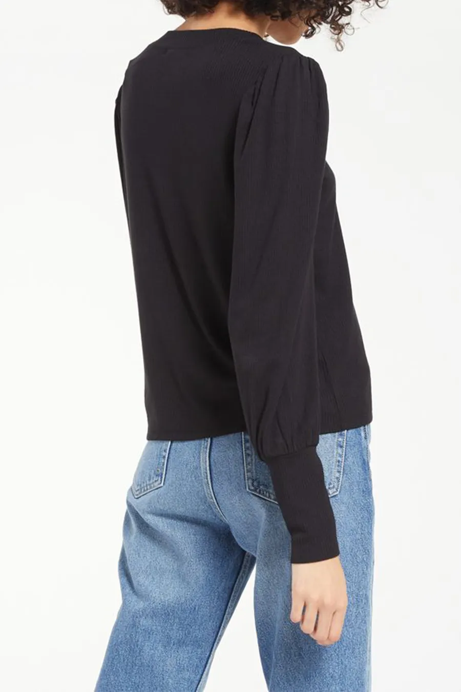Vada Marled Top | Black