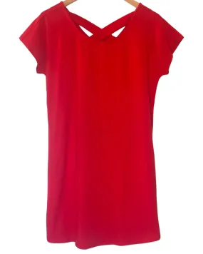 Warm Spring Tulip Cross-Back Jersey Knit Dress